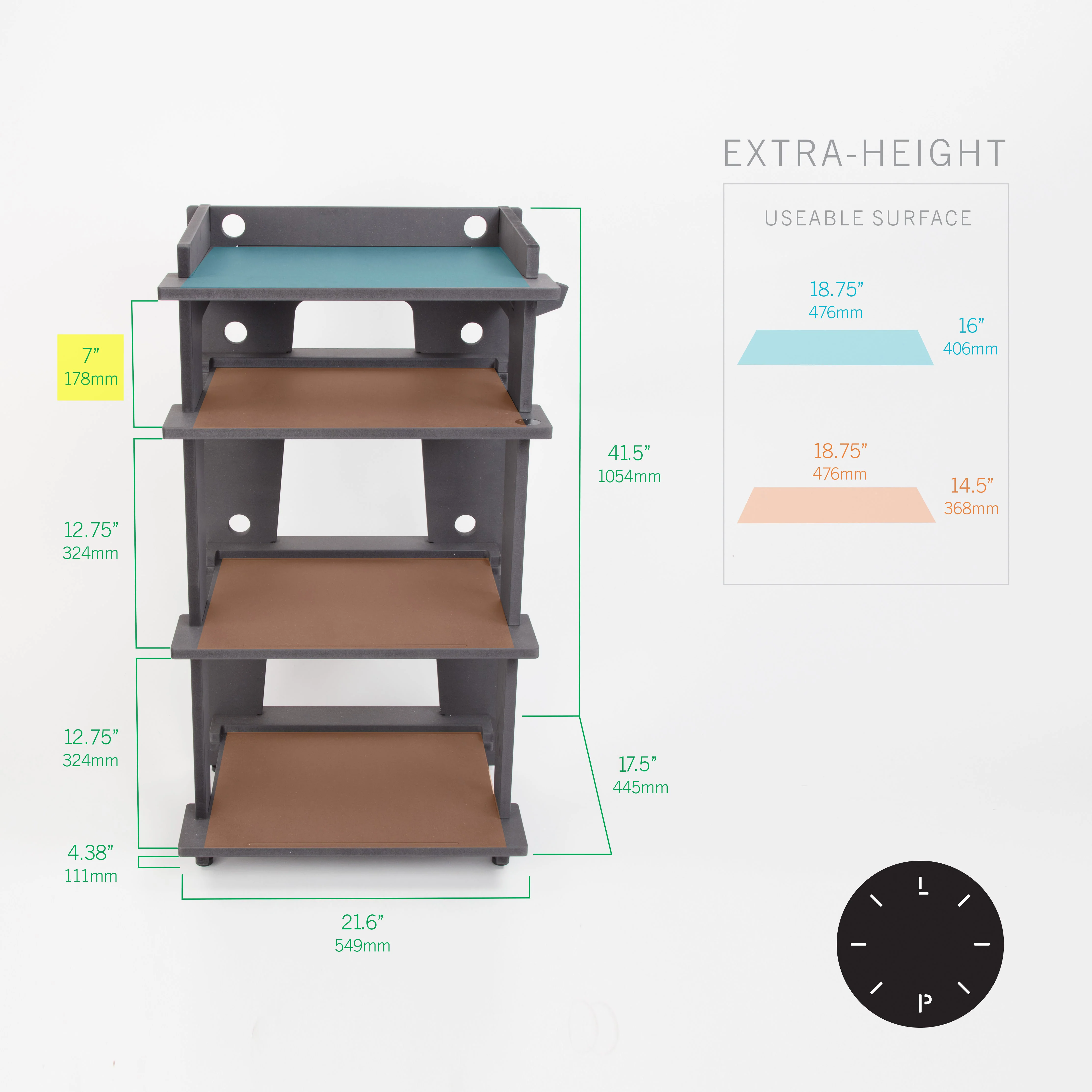 Line Phono: Turntable Stand + Vinyl Storage, Made In the USA - Image 6